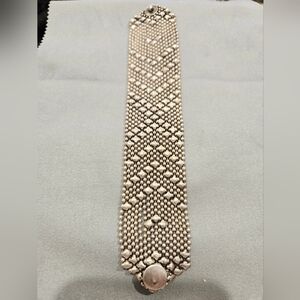 Vintage Yik Fung Silver Tone Liquid Metal